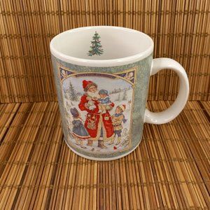 JCPenney Santa Claus Children Christmas Coffee Mug Betty Whiteaker Vintage 1999